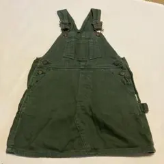 120㎝　女児　グリーン　ジャンパースカート