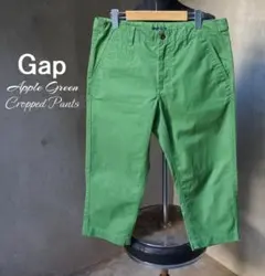 美品 ギャップ Gap 緑 アップルグリーン 七分丈 クロップドパンツのサムネイル
