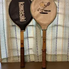 木製ラケット2本