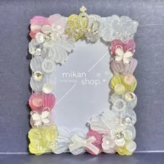 トレカケース　硬質ケース　ホイップデコ　リボン　王冠　花　赤　ピンク　黄色②