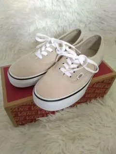 【新品未使用】VANS◆Authentic　コーデュロイ　ベージュ　23.5㎝
