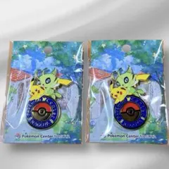 ✨新品✨ポケモンセンターナゴヤ限定✨ロゴピンズ✨ピカチュウ　セレビィ✨2個セット