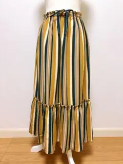 to blossom 　スカート　ストライプ　サイズM ウエストゴム　秋