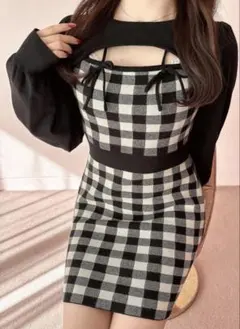 2025年最新】evelyn ワンピース リボンチェックタイトの人気アイテム