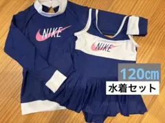 Nike 女の子用 ワンピース水着 ネイビー