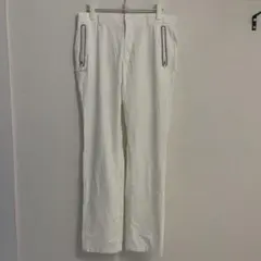Lynx GOLF ホワイトパンツ ジッパーポケット付き