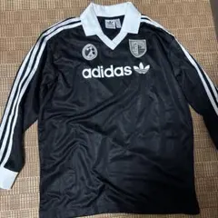 adidas ブラック 長袖ポロシャツ M