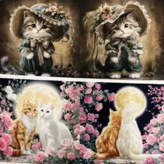 パネル生地　在庫処分　猫16柄　即購入限定❗️