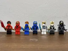 LEGO レゴニンジャゴー　カイ、ジェイ、ゼン、コール8体セット　武器付き