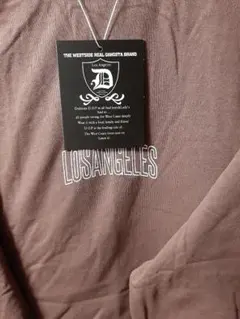 サイドロゴプリント ロンT 大きいサイズ (4L、色ブラウン)