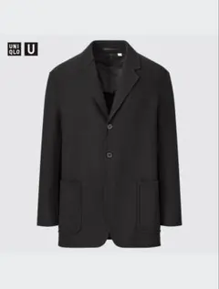 【新品未使用品】UNIQLO U ウールブレンドテーラードジャケットブラック L