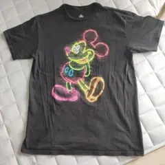 Disney ミッキーマウス ネオンTシャツ M