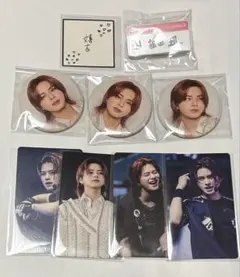 松田迅 カプセルトイ ネームプレート ステッカー 缶バッジ トレカ 9点セット