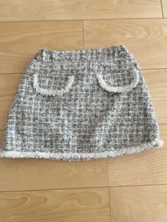 Flo グレー系ツイード風スカート　週末値下げ