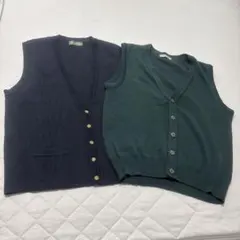 【ニット】メンズベストLサイズ2点まとめ売り
