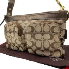 COACH 11268 シグネチャー ブラウン 美品 希少 - メルカリ