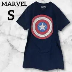 一点物✨マーベル　【S】　MARVEL Tシャツ ネイビー　半袖　クルーネック