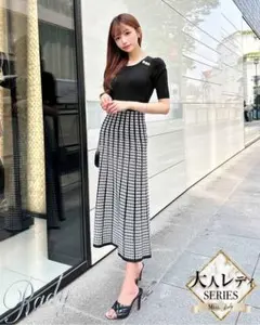 Rady 千鳥柄ニットワンピース 大人レディ Mサイズ z266p