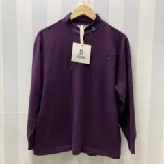 モックネックニット　トップス　M 新品　紫