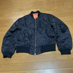 タ*リ様 80S ノーブランド？黒 MA-1 フライトジャケット