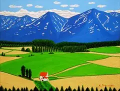 ★北の国から「吾郎の造った石の家」Ⅱ・肉筆油彩画・F6キャンバス ☆北の国から「五郎の造った石の家」・肉筆油彩画・F6キャンバス