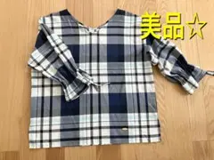 新品タグ付き】ブルーレーベルクレストブリッジ ボウタイブラウス 38