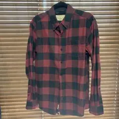 Weatherproof Vintage 赤黒チェックネルシャツ