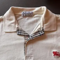 Burberrys アイボリー ポロシャツ 半袖