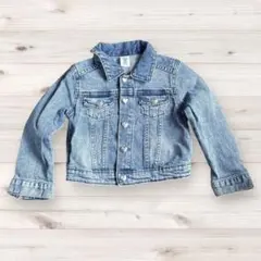 182. 【美品】H&M &DENIM ハートボタン デニムジャケット　100