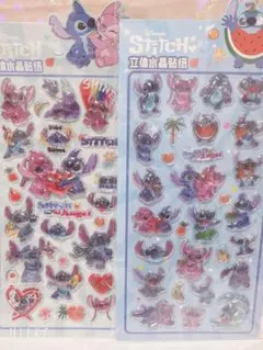 ボンボンドロップシール風♡硬いシール♡スティッチ