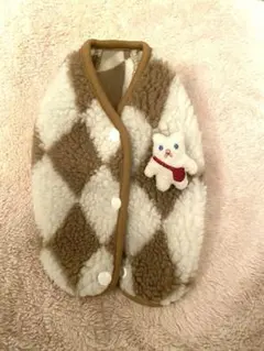 犬服　冬　フリースベスト　小型犬