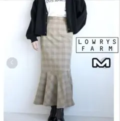 LOWRYSFARM ローリーズファーム チェック マーメイドスカート フレア