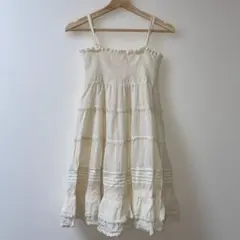 キャミワンピース ミニ 森ガール