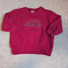 petit main 車刺繍 トレーナー 90cm