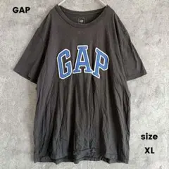 大きいサイズ✨️GAP　ギャップ　ロゴTシャツ　半袖カットソー　黒　綿　XL
