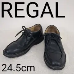 『美品』REGAL リーガルウォーカー　チロリアンシューズ　ビブラム　革靴　黒 REGAL リーガル NC20F レザー チロリアン シューズ ブラック系