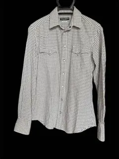 美品♡DOLCE&GABBANA♡ストライプ花柄長袖ストレッチシルクシャツ modescape_rc-ithhwkrj36ns-o7uw