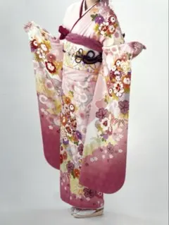 403aj55, 重ね衿、帯揚げ、帯締め〇アンティーク着物 振袖＆袋帯 403aj55, 重ね衿、帯揚げ、帯締め〇アンティーク着物 振袖＆袋帯