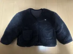 Cottoli コトリ ネイビー フリース ボアジャケット サイズ80