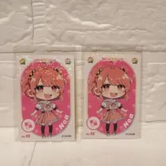 カラフルピーチ ステッカー のあさん 2枚セット