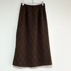 n0772【レリアン】ロングスカート 日本製 巻きスカート ミモレ丈のサムネイル