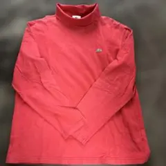 LACOSTE 長袖ハイネックカットソーレッド