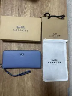 新品.未使用品　コーチ　COACH 長財布　ブルー