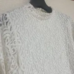 MOUSSYレースカットソー　ホワイトフリーサイズ