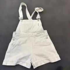 lovetoxic ホワイト ショートパンツオーバーオール