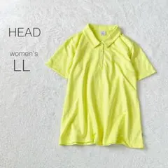 【ヘッド】ポロシャツ 半袖 刺繍 スポーツ テニス ドライ 極美品 大きいサイズ