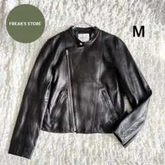 FREK'S STORE レザージャケットセミダブル 短丈ライダース 羊革　M
