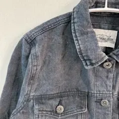 希少✨【S】デニム　ジャケット　ダークグレー　春秋　春コーデ　カジュアル
