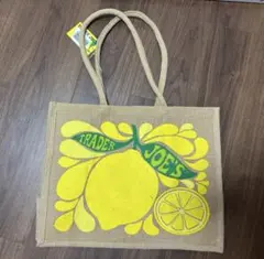 12/16迄　【新品タグ付】トレーダージョーズ　レモン　麻エコバッグ