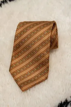 クリスチャンディオール　プリントストライプタイ